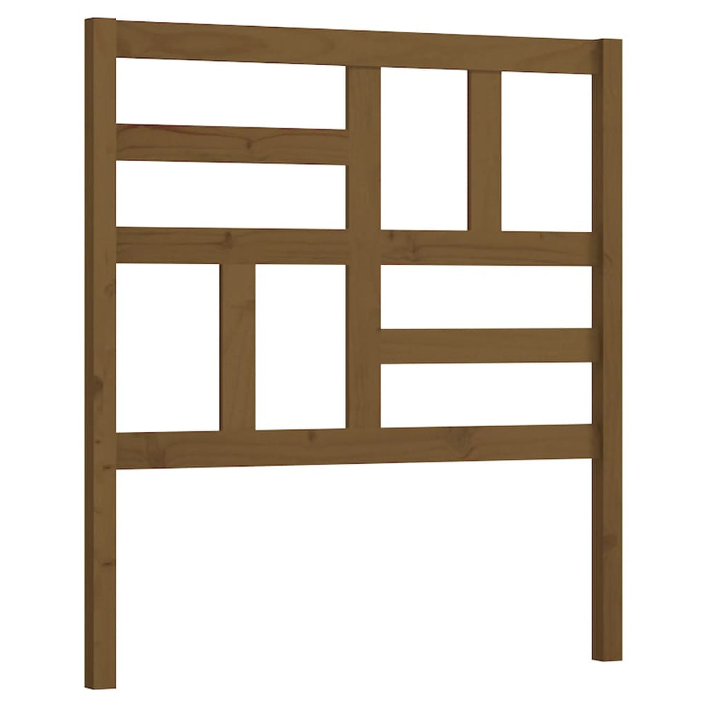 vidaXL Tête de lit Bois de pin massif marron miel 81x4x104 cm