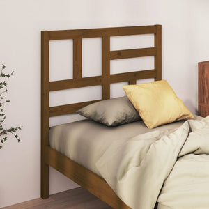 Honigbraunes Kiefer Massivholz Kopfteil 96cm