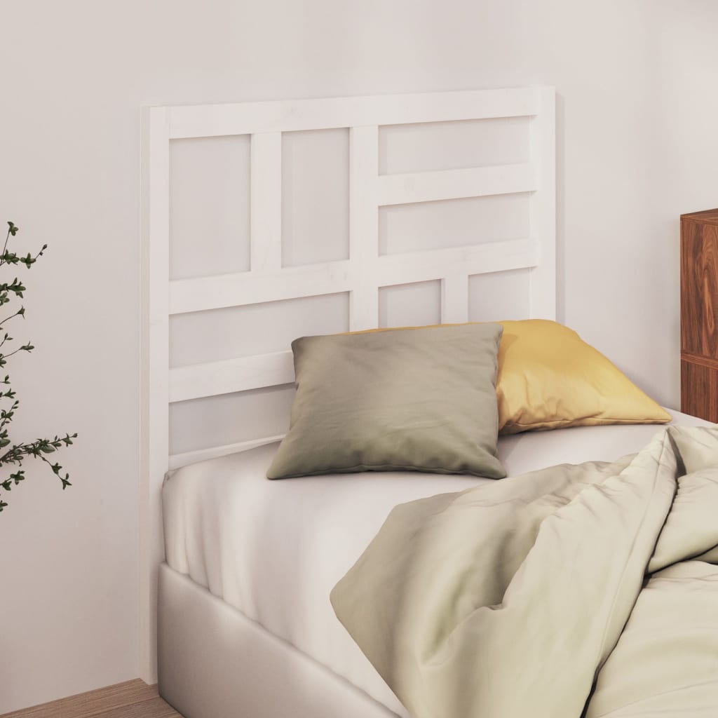Weißes Kiefer Massivholz Kopfteil 106 cm