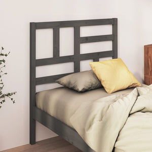 Graues Kiefer Massivholz Kopfteil 106 cm