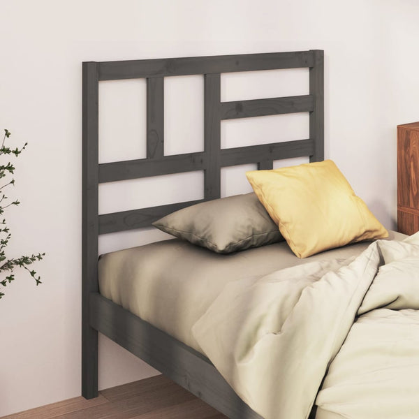 Graues Kiefer Massivholz Kopfteil 106 cm