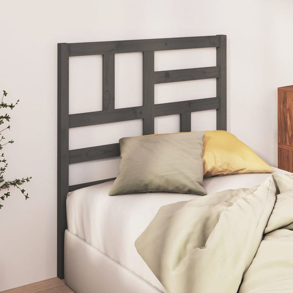 Graues Kiefer Massivholz Kopfteil 106 cm
