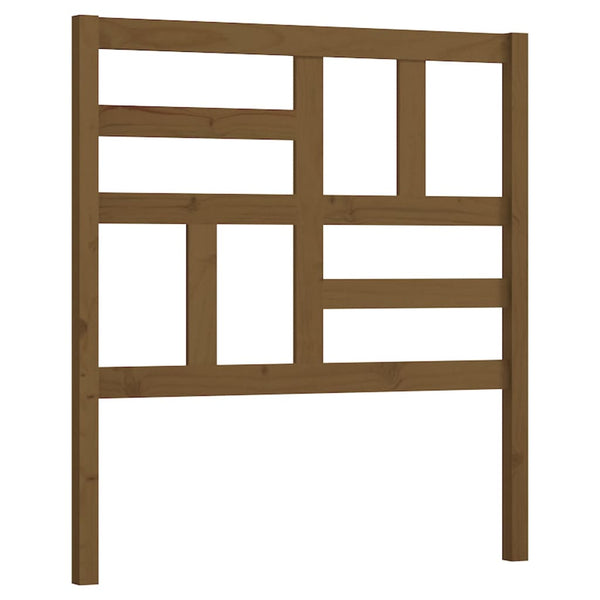 vidaXL Tête de lit Marron Miel 106x4x104 cm Bois de pin massif
