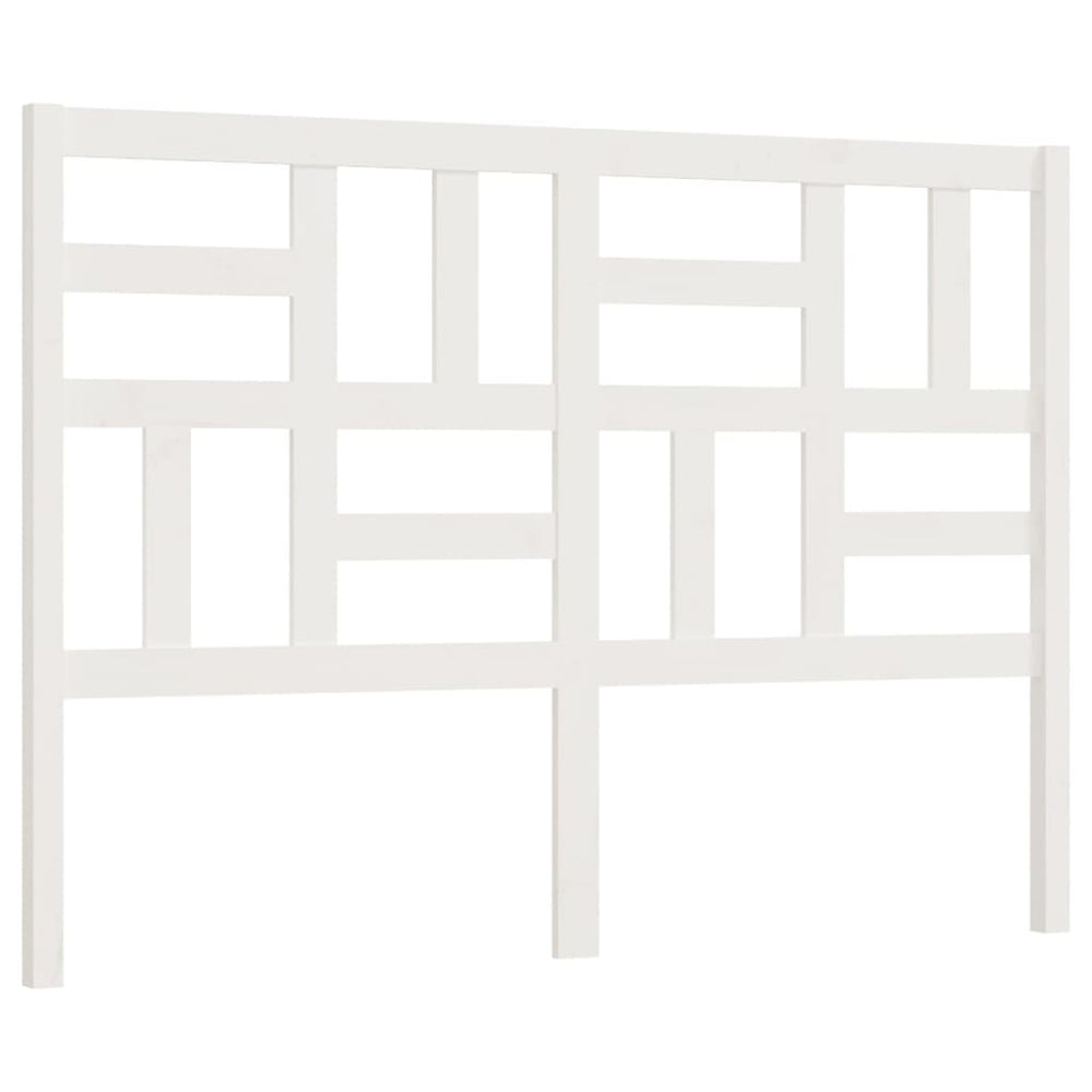 vidaXL Tête de lit Blanc 126x4x104 cm Bois de pin massif