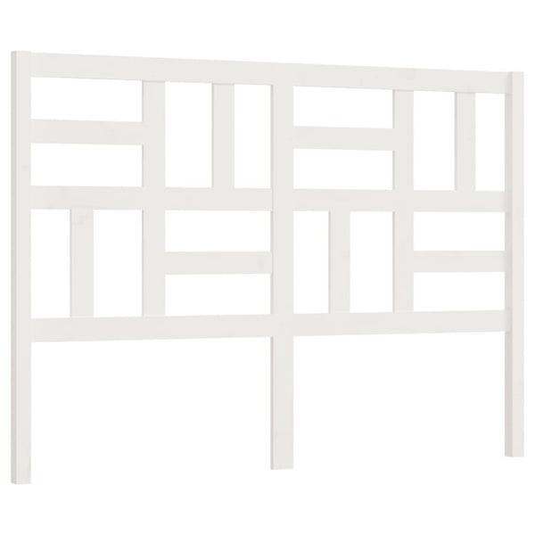 Weißes Kiefer Massivholz Kopfteil 126cm