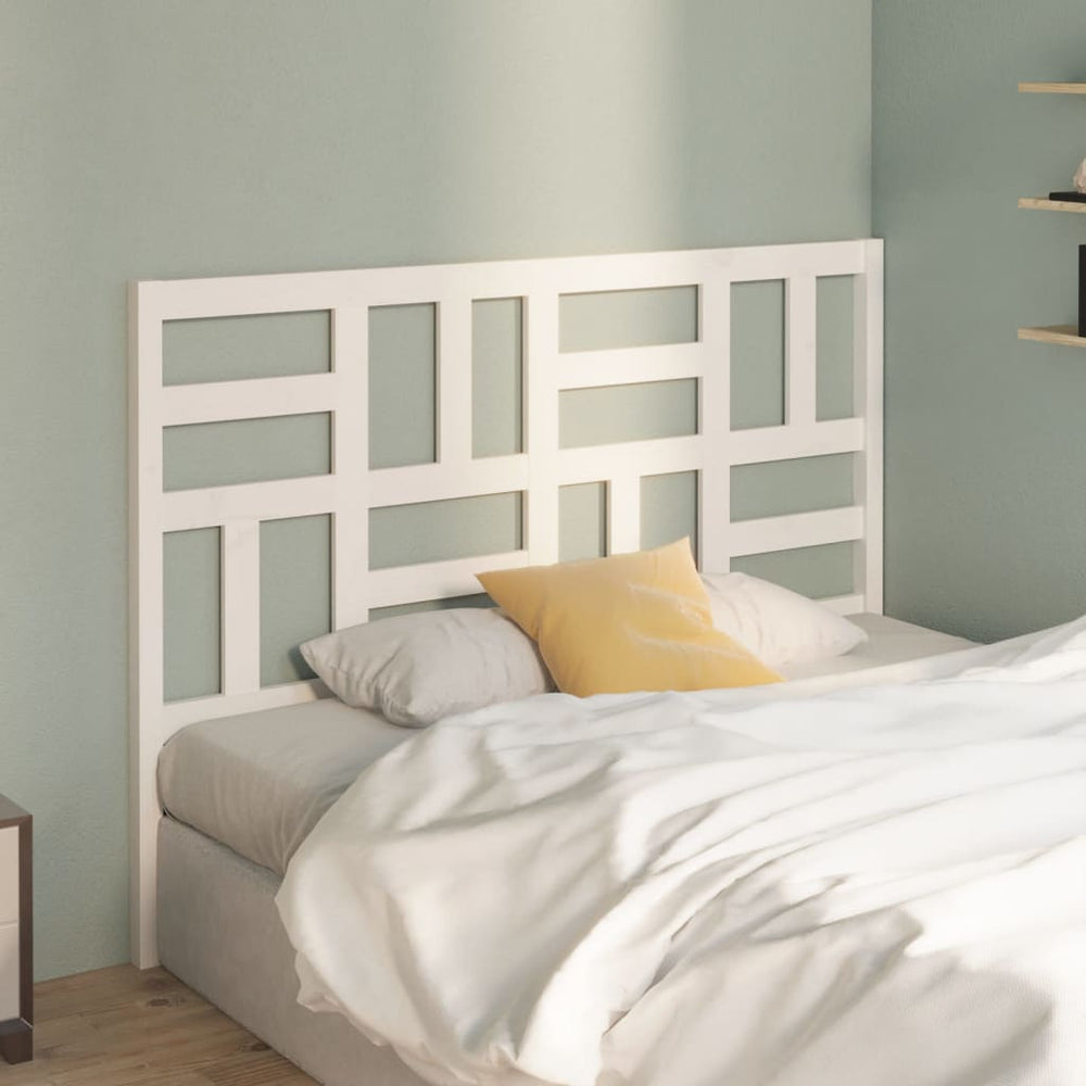vidaXL Tête de lit Blanc 126x4x104 cm Bois de pin massif