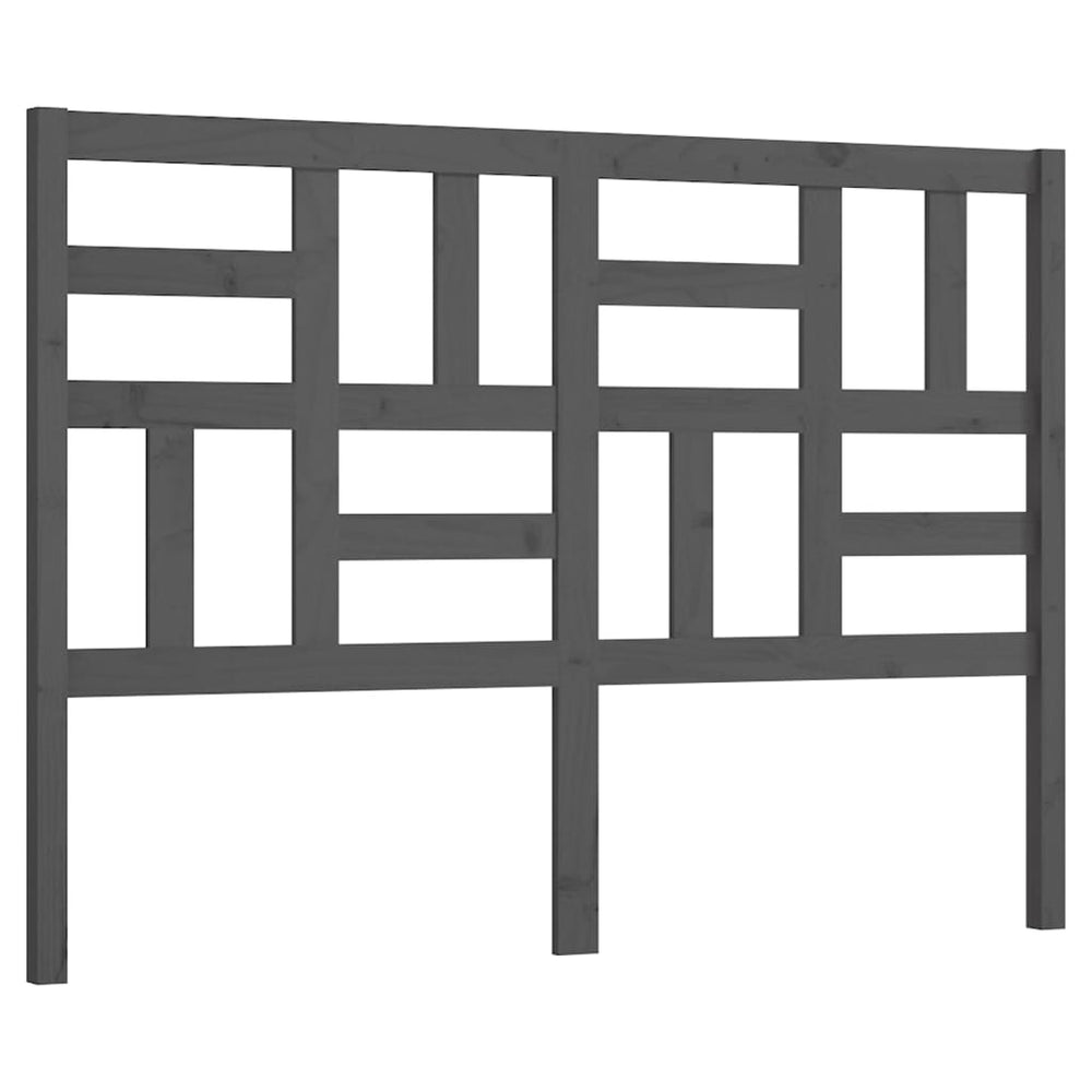 vidaXL Tête de lit Gris 126x4x104 cm Bois de pin massif