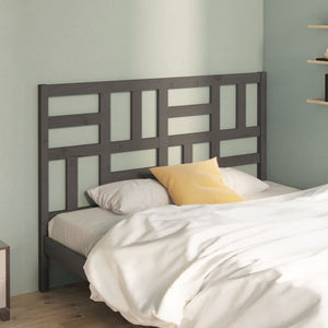 Graues Kiefer Massivholz Kopfteil 126cm