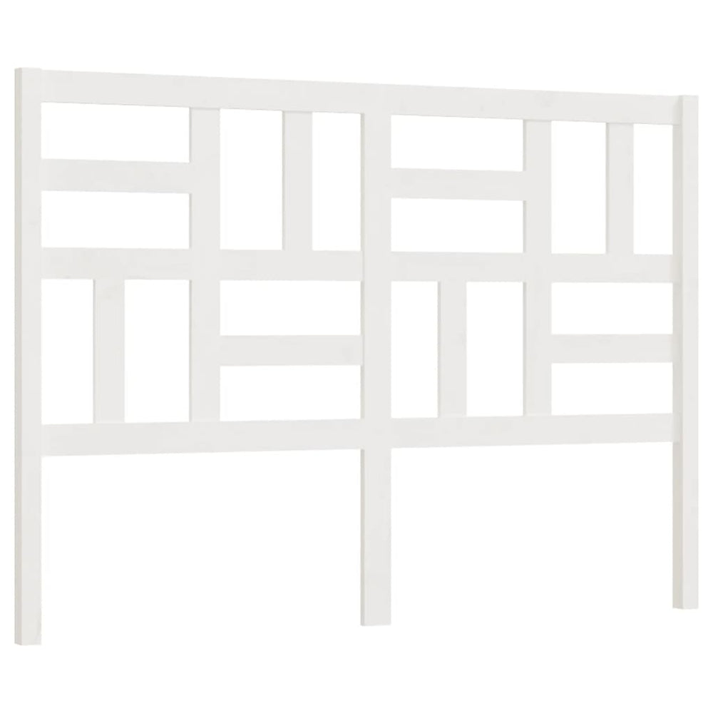 Weißes Bett Kopfteil 141cm Kiefer Massivholz
