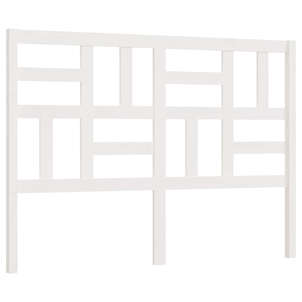Weißes Bett Kopfteil 146cm Kiefer Massivholz