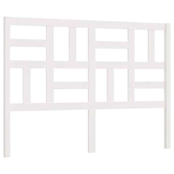 Weißes Bett Kopfteil 146cm Kiefer Massivholz