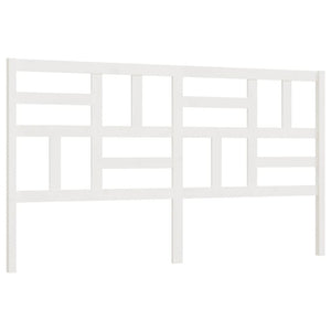 Weißes Bett Kopfteil 206cm Kiefer Massivholz