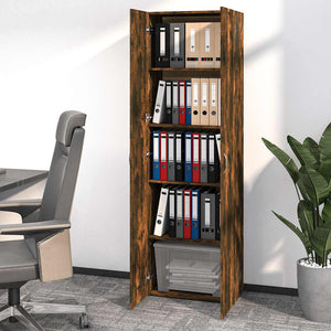 Büroschrank Räuchereiche 190cm hoch
