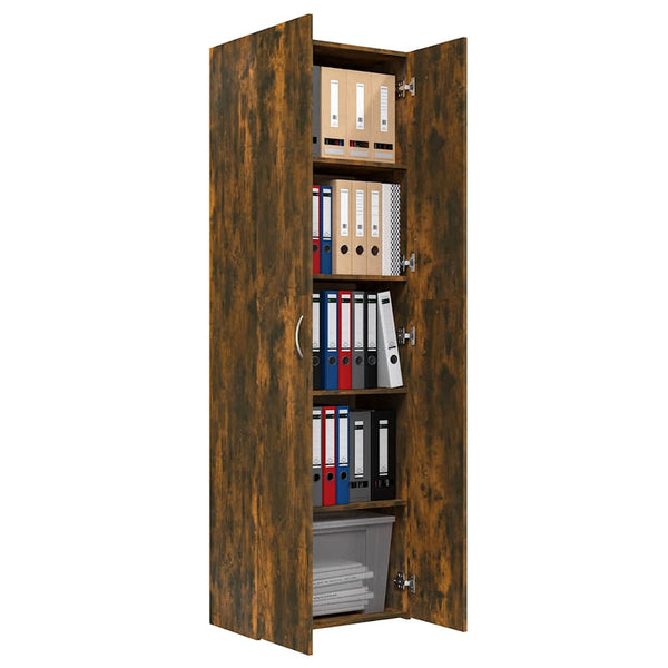 Büroschrank Räuchereiche 190cm hoch
