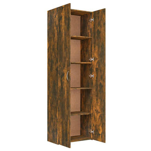 Büroschrank Räuchereiche 190cm hoch
