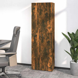 Büroschrank Räuchereiche 190cm hoch