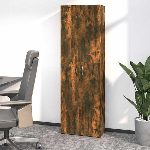 Büroschrank Räuchereiche 190cm hoch
