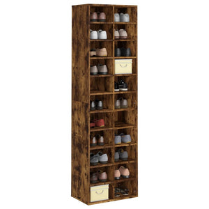 Schuhregal Räuchereiche Holzwerkstoff
