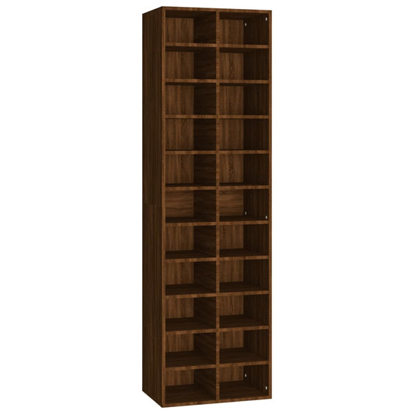 Schuhregal Braun Eiche 54x34x183 cm