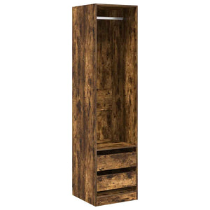 Kleiderschrank Räuchereiche mit Schubladen 50x50x200 cm
