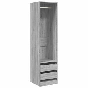 Kleiderschrank Grau Sonoma 50x50x200 cm
