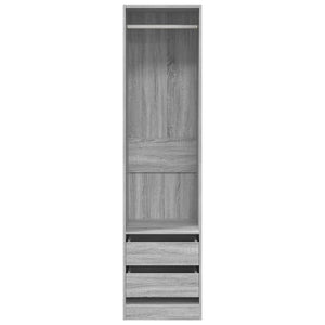 Kleiderschrank Grau Sonoma 50x50x200 cm