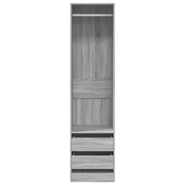 Kleiderschrank Grau Sonoma 50x50x200 cm