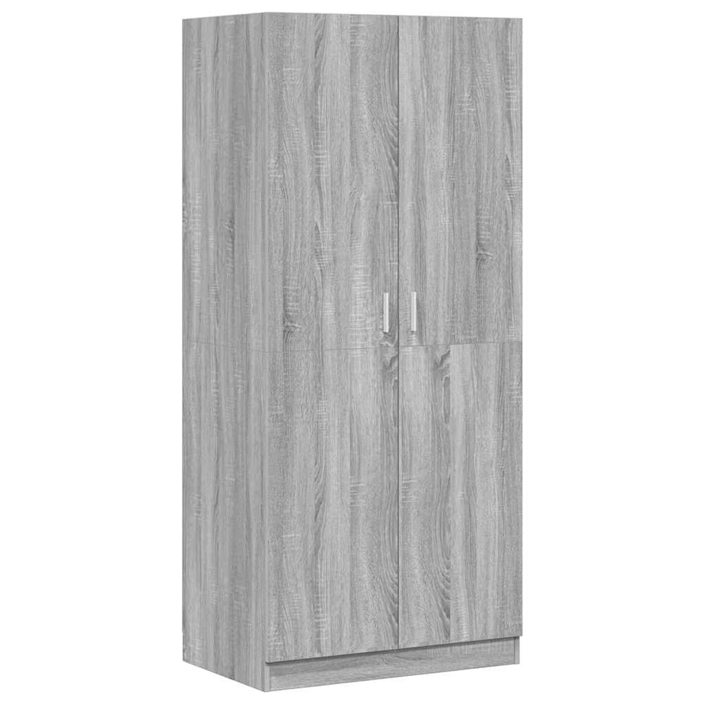 Kleiderschrank Grau Sonoma 80x52x180 cm