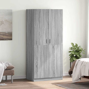 Kleiderschrank Grau Sonoma 80x52x180 cm