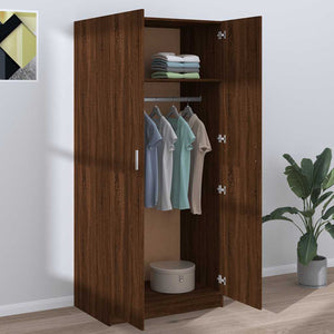 Kleiderschrank Braun Eichenoptik 80x52x180 cm