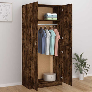 Kleiderschrank Räuchereiche 90x52x200 cm