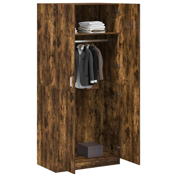 Kleiderschrank Räuchereiche 90x52x200 cm