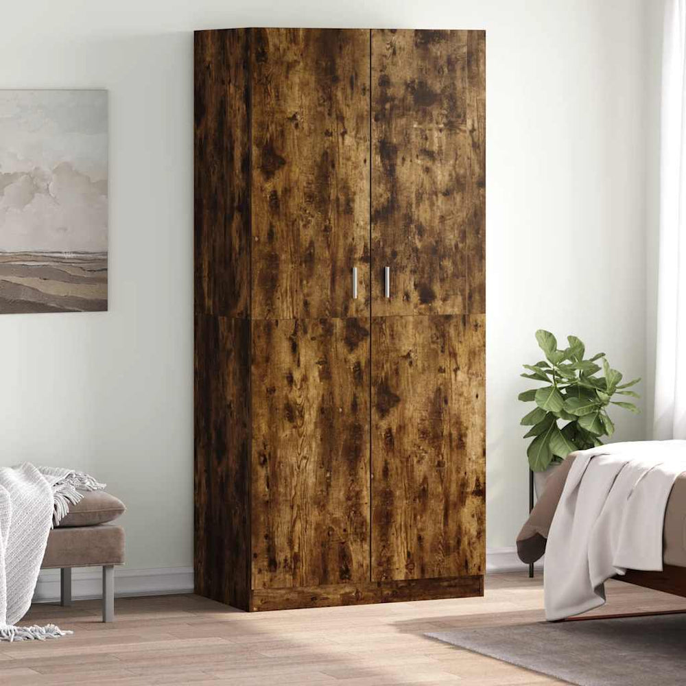 Kleiderschrank Räuchereiche 90x52x200 cm