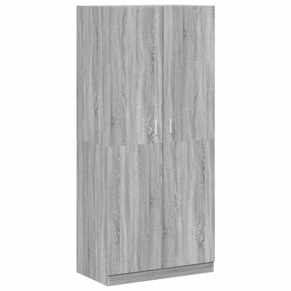 Kleiderschrank Grau Sonoma 90x200 cm