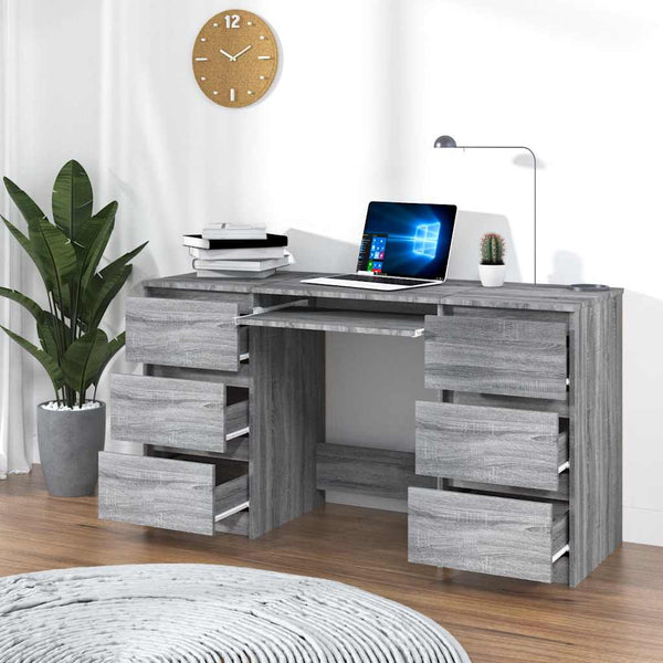 Schreibtisch Grau Sonoma 140 cm