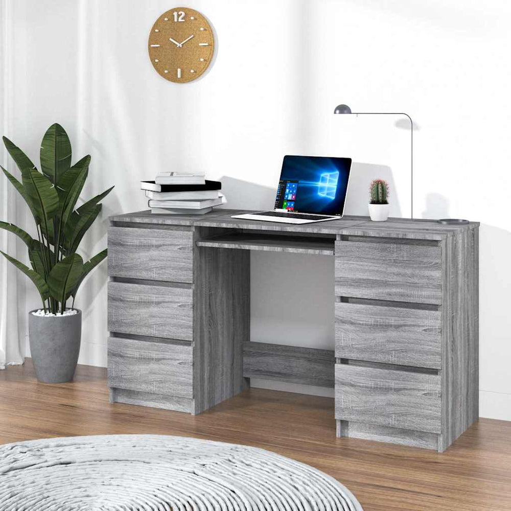 Schreibtisch Grau Sonoma 140 cm