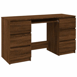 Schreibtisch Braun Eichen-Optik 140 cm