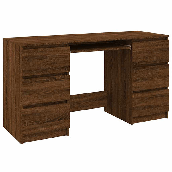 Schreibtisch Braun Eichen-Optik 140 cm