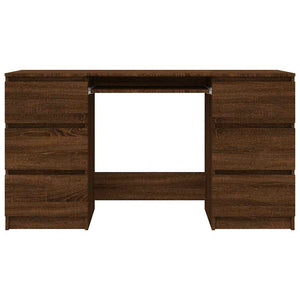 Schreibtisch Braun Eichen-Optik 140 cm