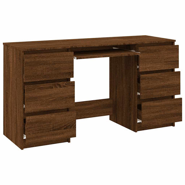 Schreibtisch Braun Eichen-Optik 140 cm