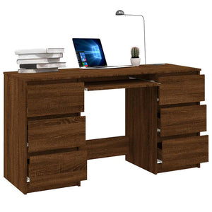 Schreibtisch Braun Eichen-Optik 140 cm