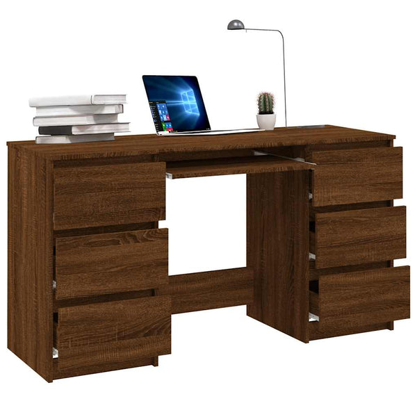 Schreibtisch Braun Eichen-Optik 140 cm