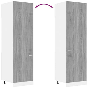 Kühlumbauschrank Lyon Grau Sonoma 60x207 cm