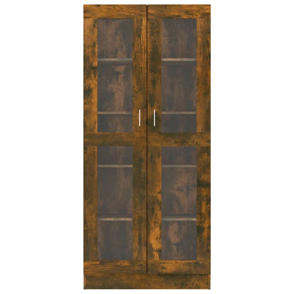 Vitrinenschrank Räuchereiche 82,5x185 cm