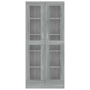 Vitrinenschrank Grau Sonoma 185 cm Hoch