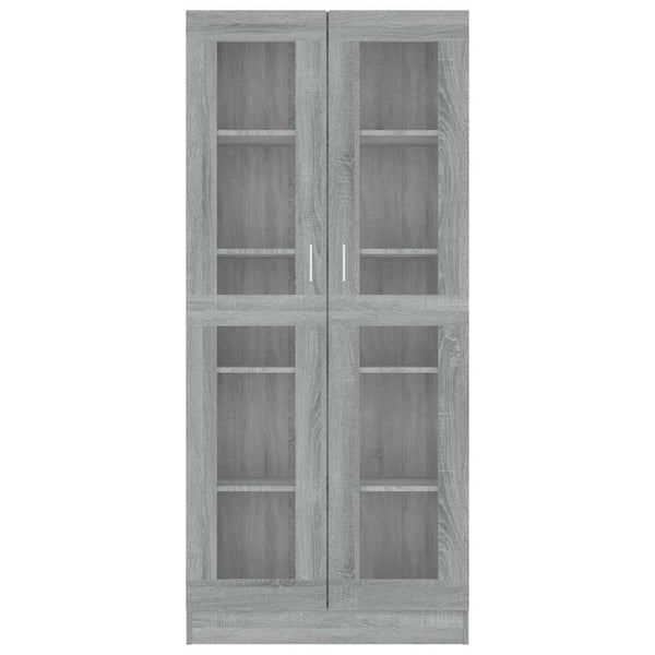 Vitrinenschrank Grau Sonoma 185 cm Hoch
