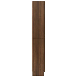 Vitrinenschrank Braun Eichen-Optik 185 cm