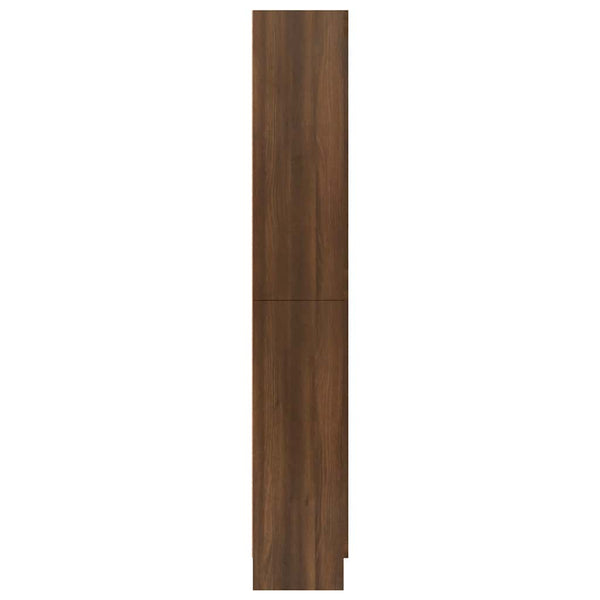 Vitrinenschrank Braun Eichen-Optik 185 cm