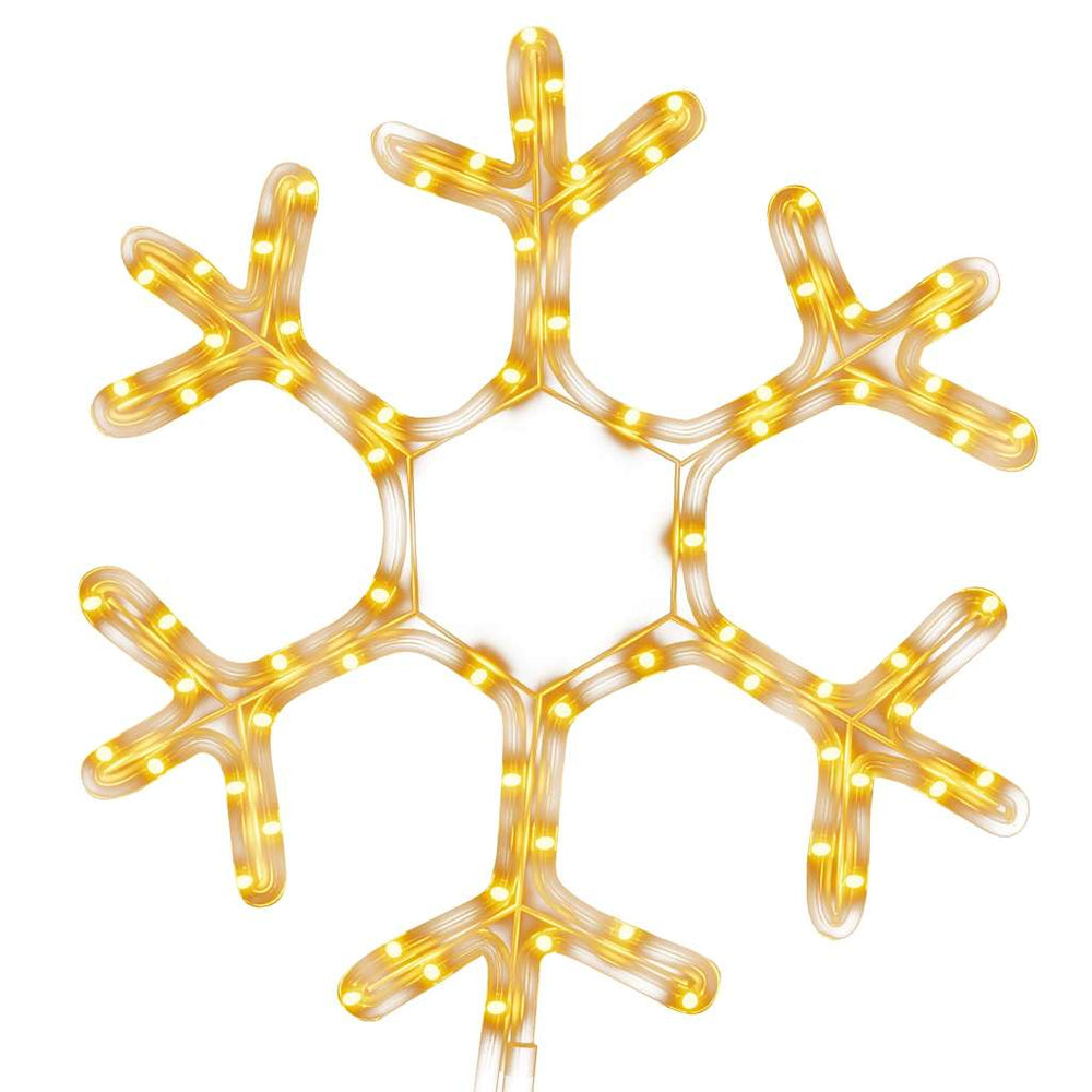 LED Schneeflocke Silhouette, 38x37cm, Warmweiß