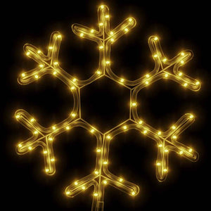 LED Schneeflocke Silhouette, 38x37cm, Warmweiß